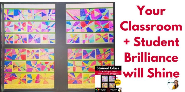 Quick and Easy Linear Equations Project for Algebra - Moore Than Just X