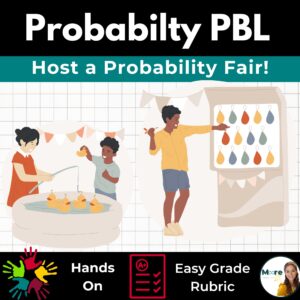 cover for a probability project based learning unit for middle or high school