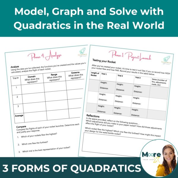 The Rocket Project: Quadratic Functions Project - Image 2