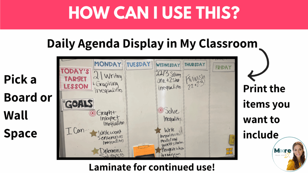 How Can I Use This Classroom Decor for a More Functional Classroom by Kristen Moore from Moore Than Just X